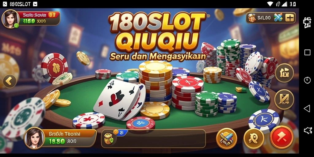 Gameplay seru QiuQiu di 180SLOT dengan pemain aktif.