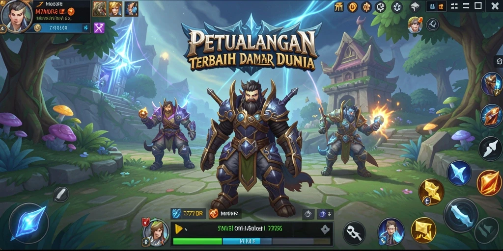Tampilan gameplay <strong>777IDR</strong> yang menakjubkan dalam dunia MMORPG.