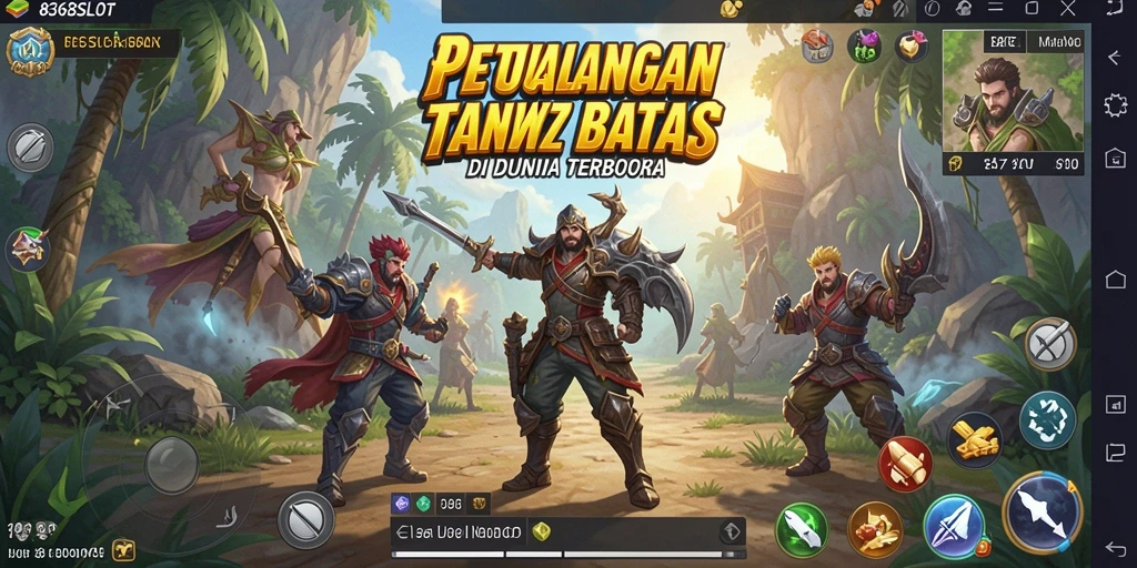 Tampilan gameplay menakjubkan dari 8368SLOT di dunia terbuka.