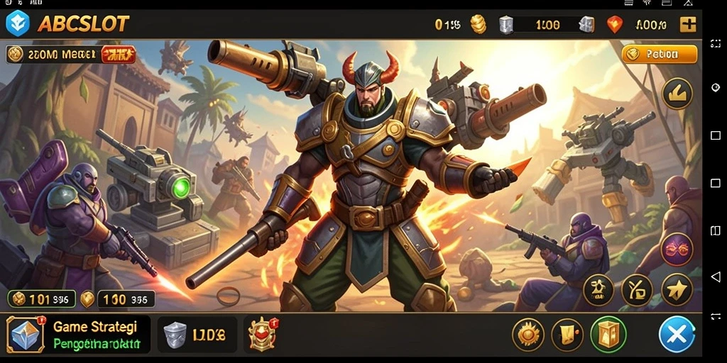 Tampilan gameplay strategis yang mendebarkan dari ABCSLOT.