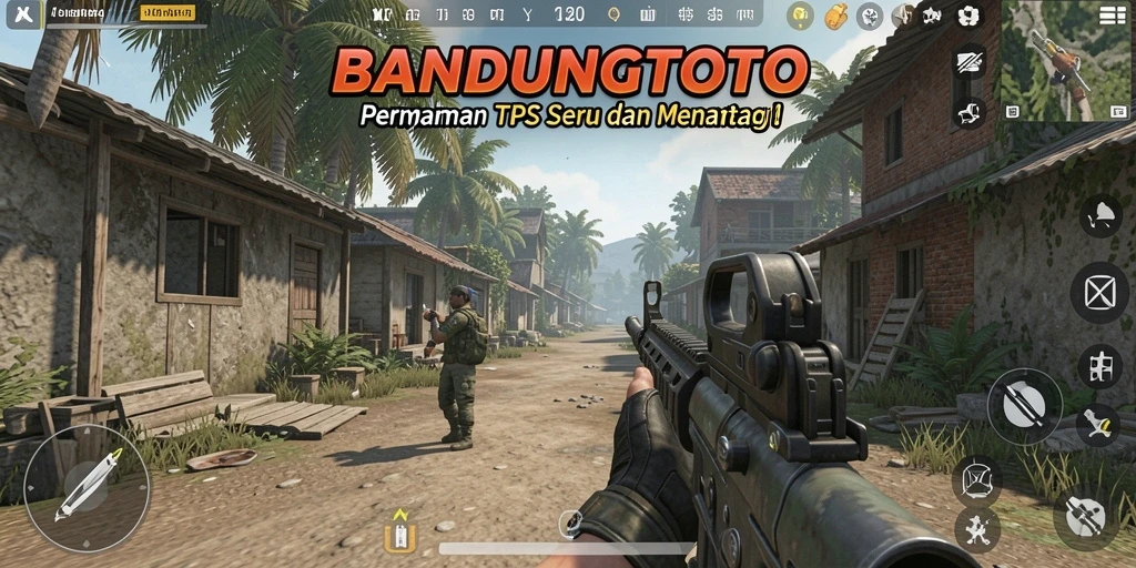 Tampilan menarik gameplay BANDUNGTOTO dalam aksi TPS.