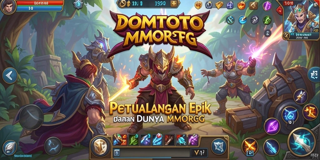 Screenshot gameplay DOMTOTO menampilkan aksi seru di dunia MMORPG.