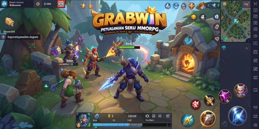 Tampilan screenshot utama dari gameplay seru GRABWIN.