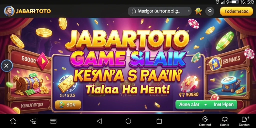 Screenshot JABARTOTO menampilkan gameplay Slot yang mengesankan.