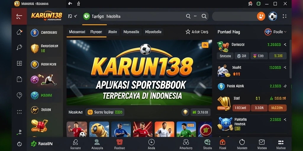 Tampilan menarik dengan fitur taruhan olahraga lengkap.