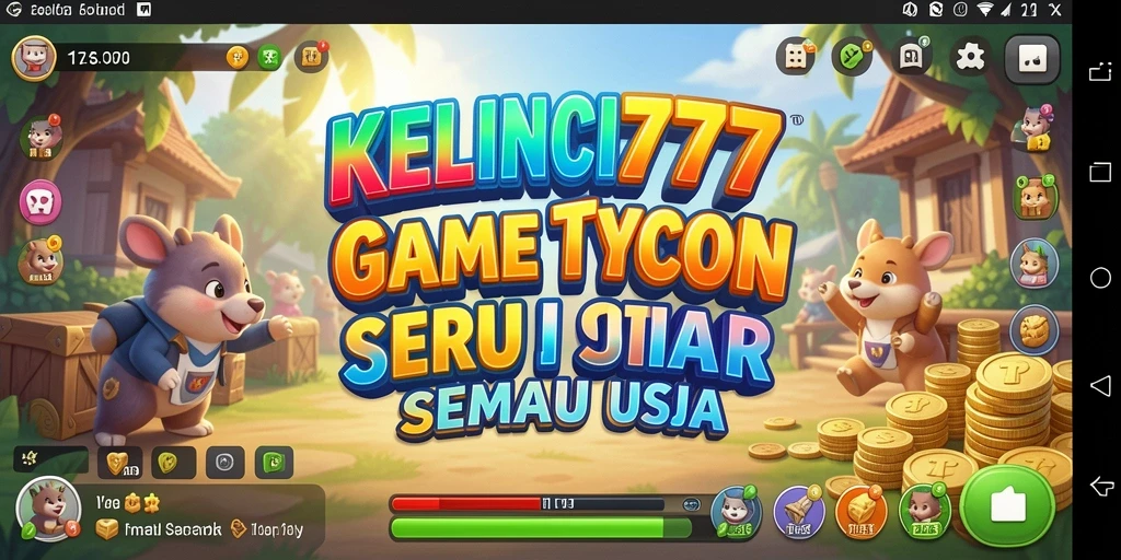 Tampilan gameplay KELINCI777 yang menarik dan penuh warna.