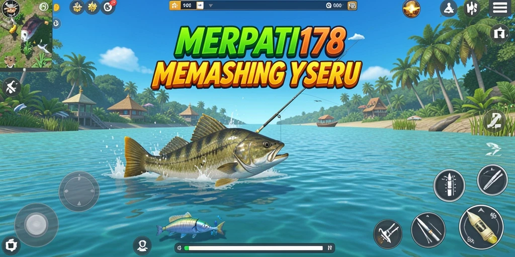 Screenshot gameplay <strong>MERPATI178</strong> menampilkan suasana memancing yang menawan.