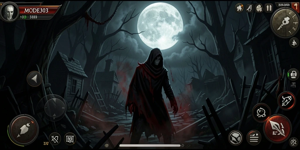 Gameplay menegangkan di dunia horor yang mencekam.