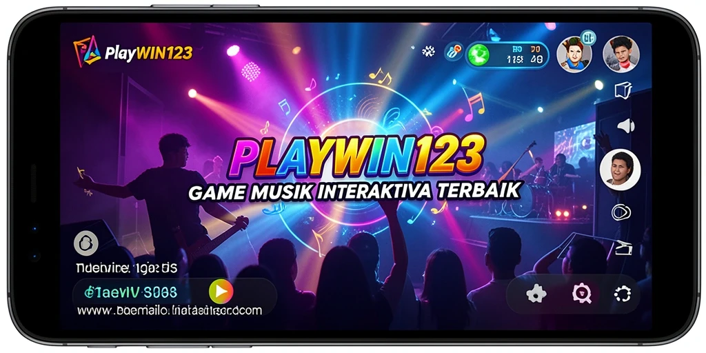 Tampilan gameplay seru dalam PLAYWIN123 dengan berbagai lagu.