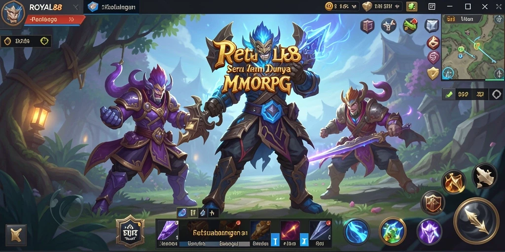 Tampilan gameplay seru dari ROYAL88 dalam dunia MMORPG.