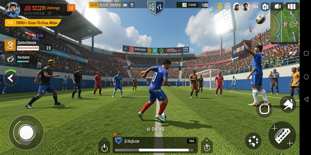 Tampilan utama SE328 menampilkan pertandingan olahraga yang mendebarkan.