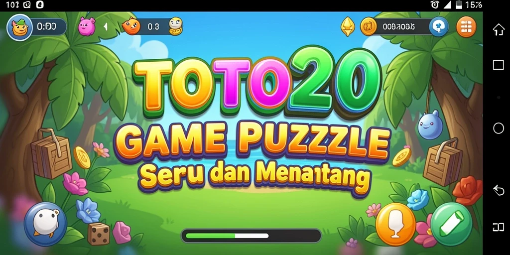 Screenshot gameplay TOTO20 menampilkan tantangan Puzzle yang menarik.