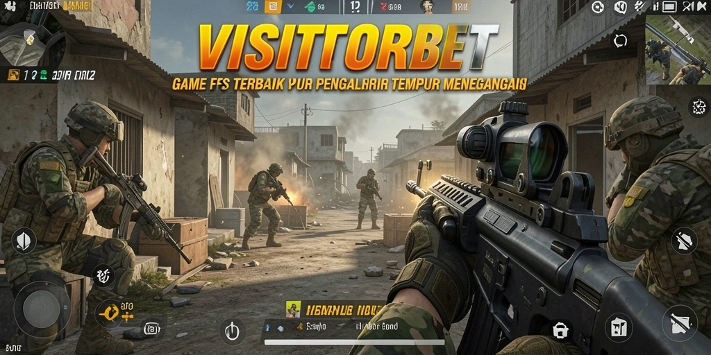 Tangkapan layar gameplay dari VISITORBET menunjukkan aksi tembak-menembak yang mendebarkan.